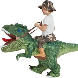 Inflatable kids dinosaur costume!  Child Size 7-10, Like New!